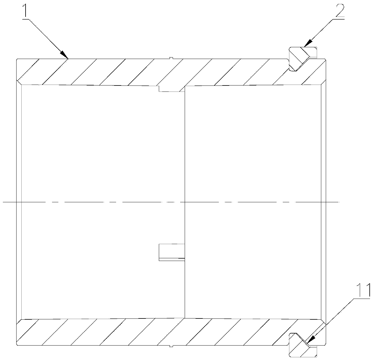 Straight pipe and clamp ring matching structure for swimming pool pump