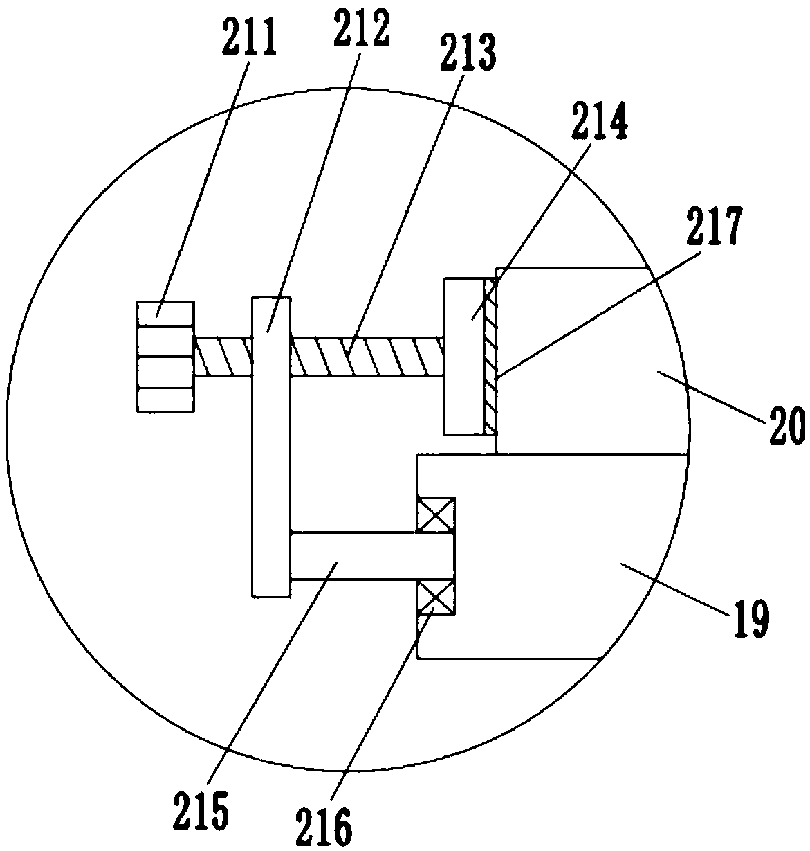 Polishing buffing device for machine manufacturing