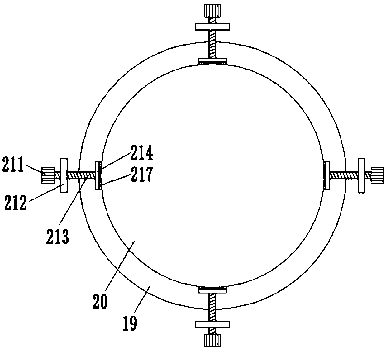 Polishing buffing device for machine manufacturing