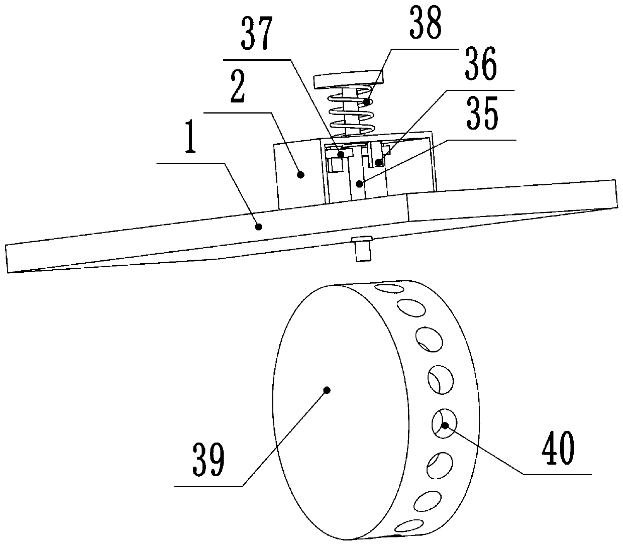 Novel multifunctional high-precision engineering surveying and mapping box staff