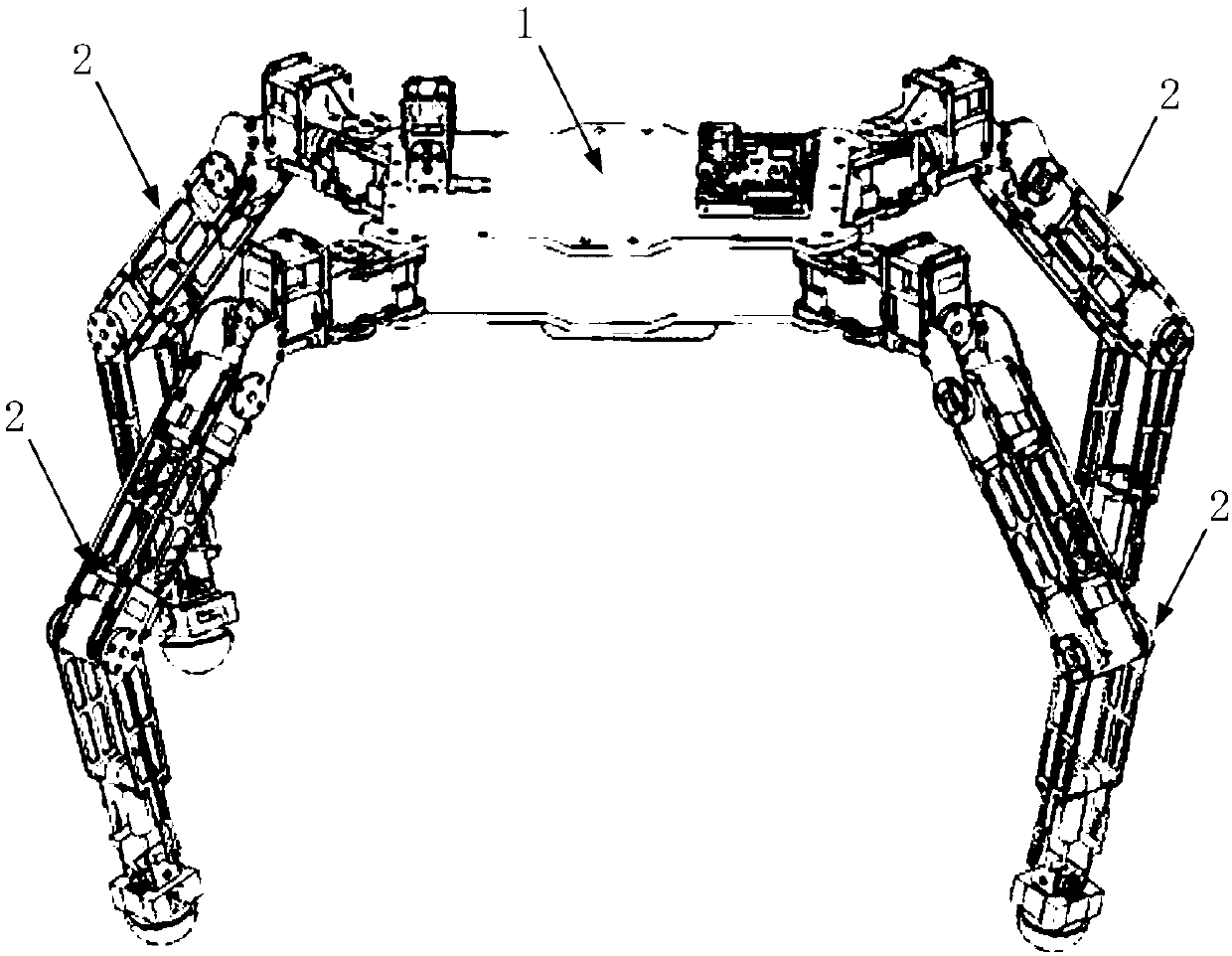 Variable configuration biomimetic quadruped robot