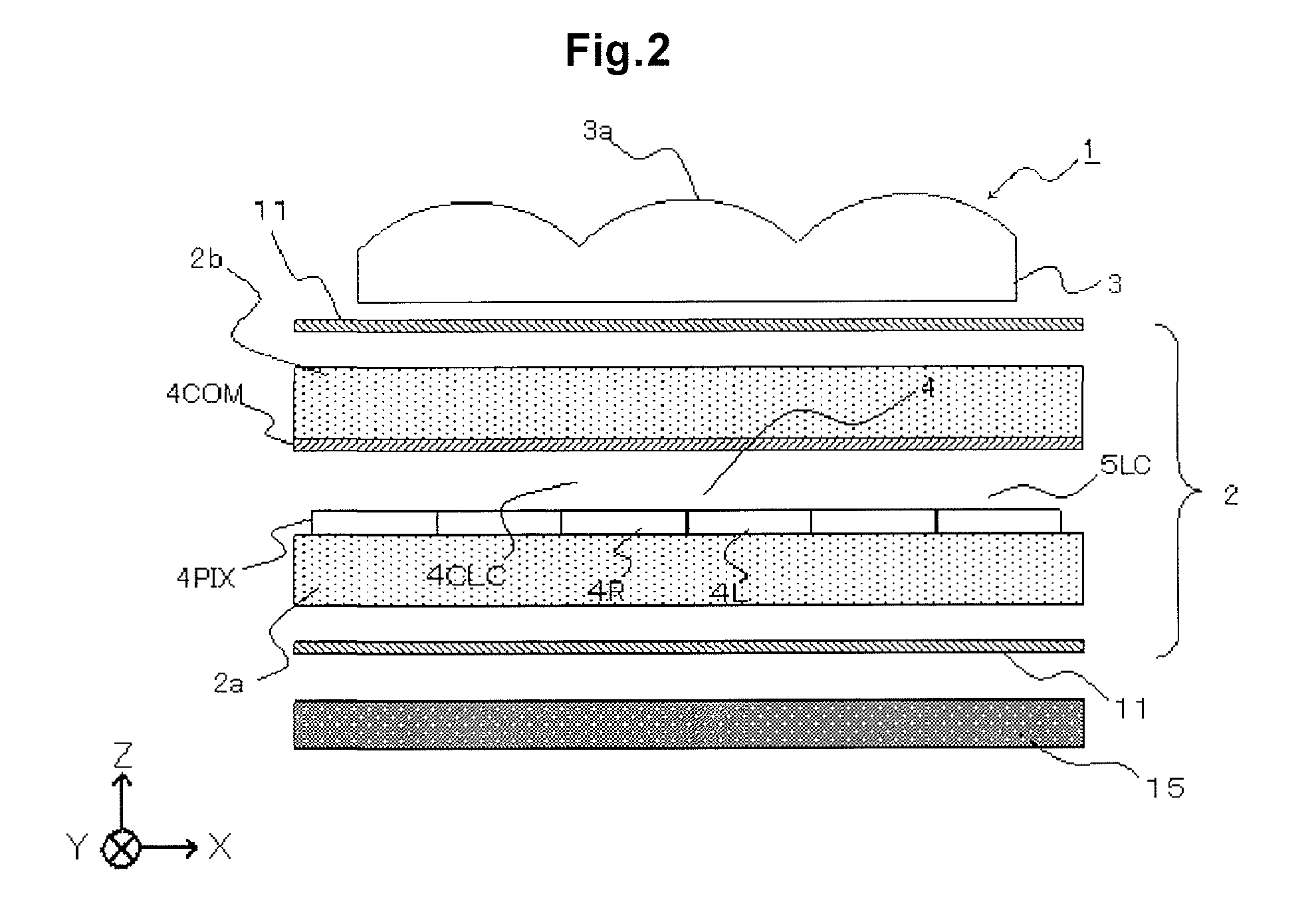 Image display device capable of displaying images in a plurality of view points for suppressing a problem originating from a light blocking portion arranged in a pixel aperture or a structural object and accomplishing a high aperture ratio