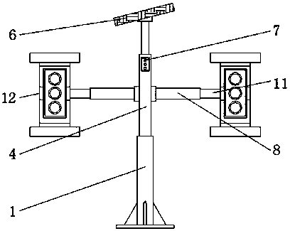 Anti-fog and adjustable cross-road type traffic signal device