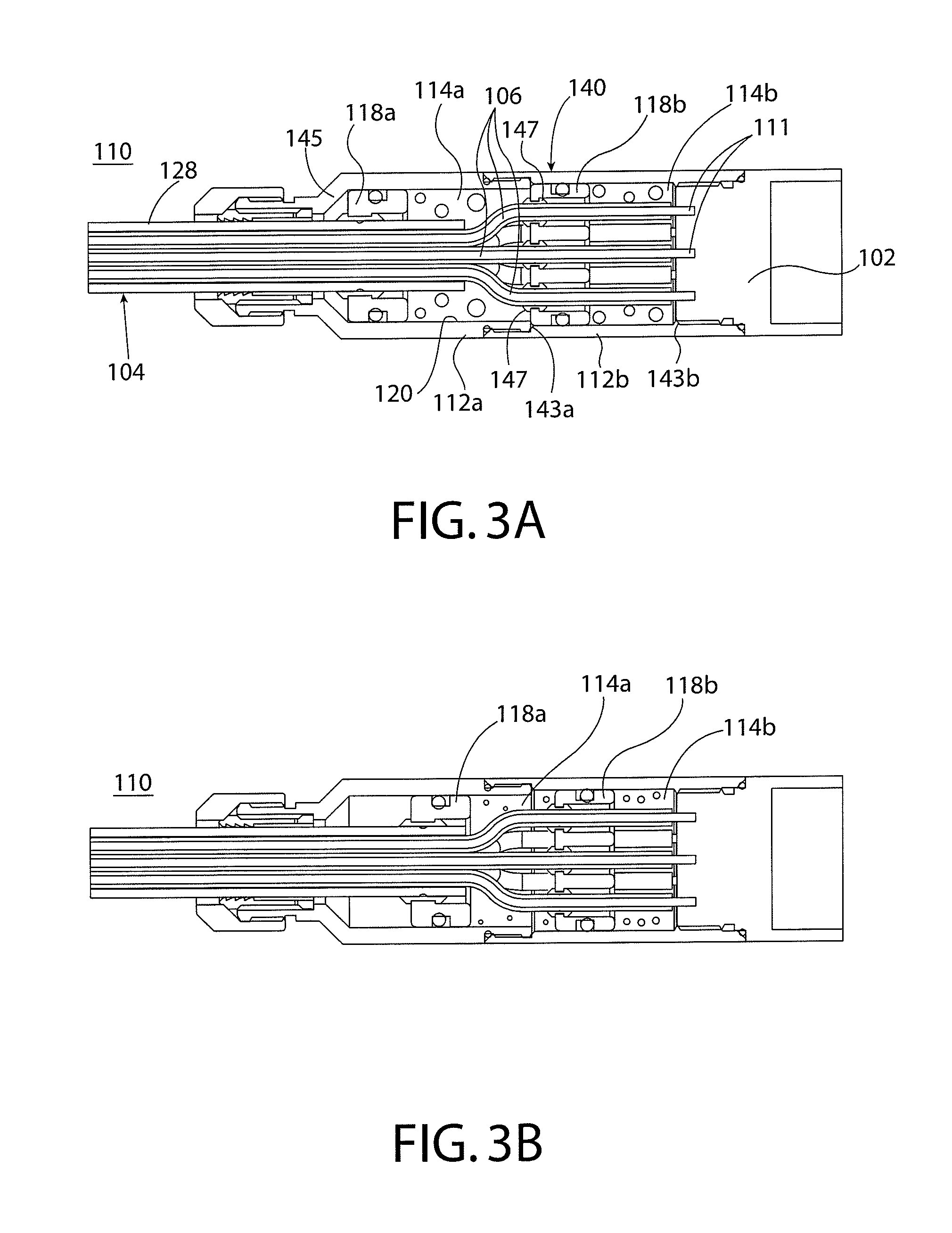 Pressure balanced connector termination