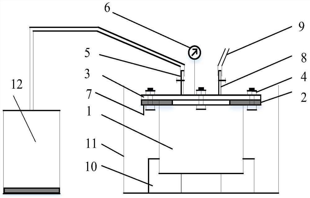 SF6 circuit breaker rubber sealing ring airtightness test device