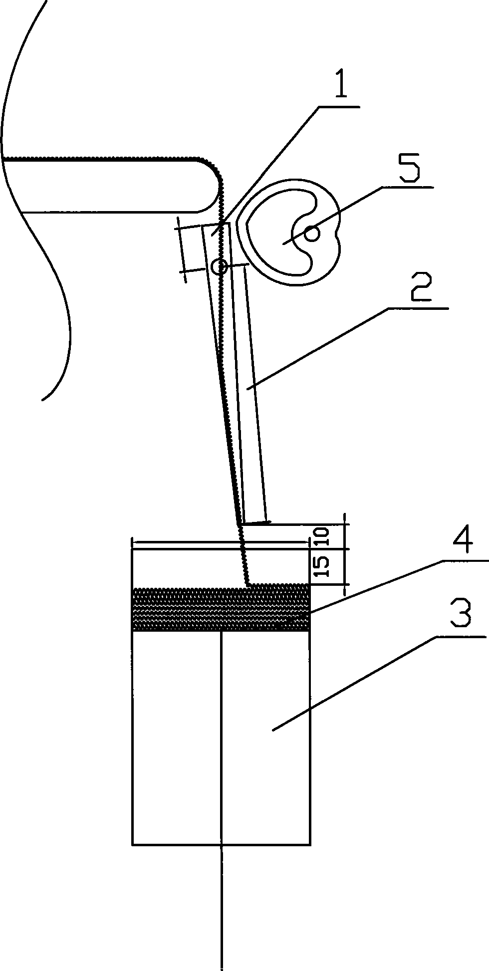 High-speed polypropylene fiber filament tracking laying device