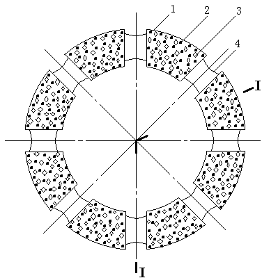 Fabrication method for hot pressing diamond bit with added aluminium oxide hollow balls