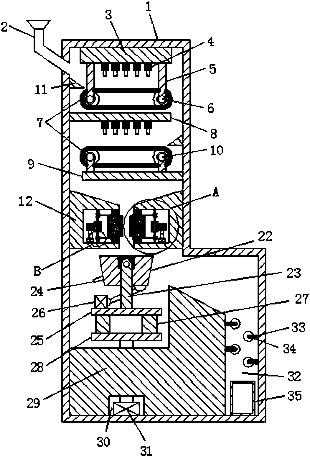 Self-cleaning towel storage device for nursing departments and method for applying self-cleaning towel storage device