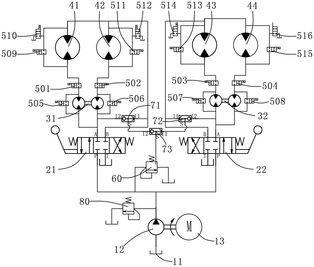 Hydraulic Chassis Drive System of Multifunctional Agricultural Locomotive