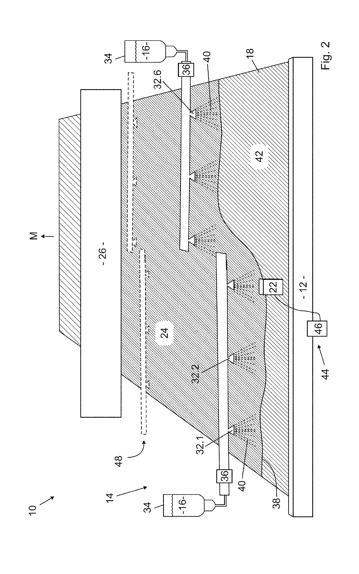 Method for producing an engineered wood board and engineered wood board production installation