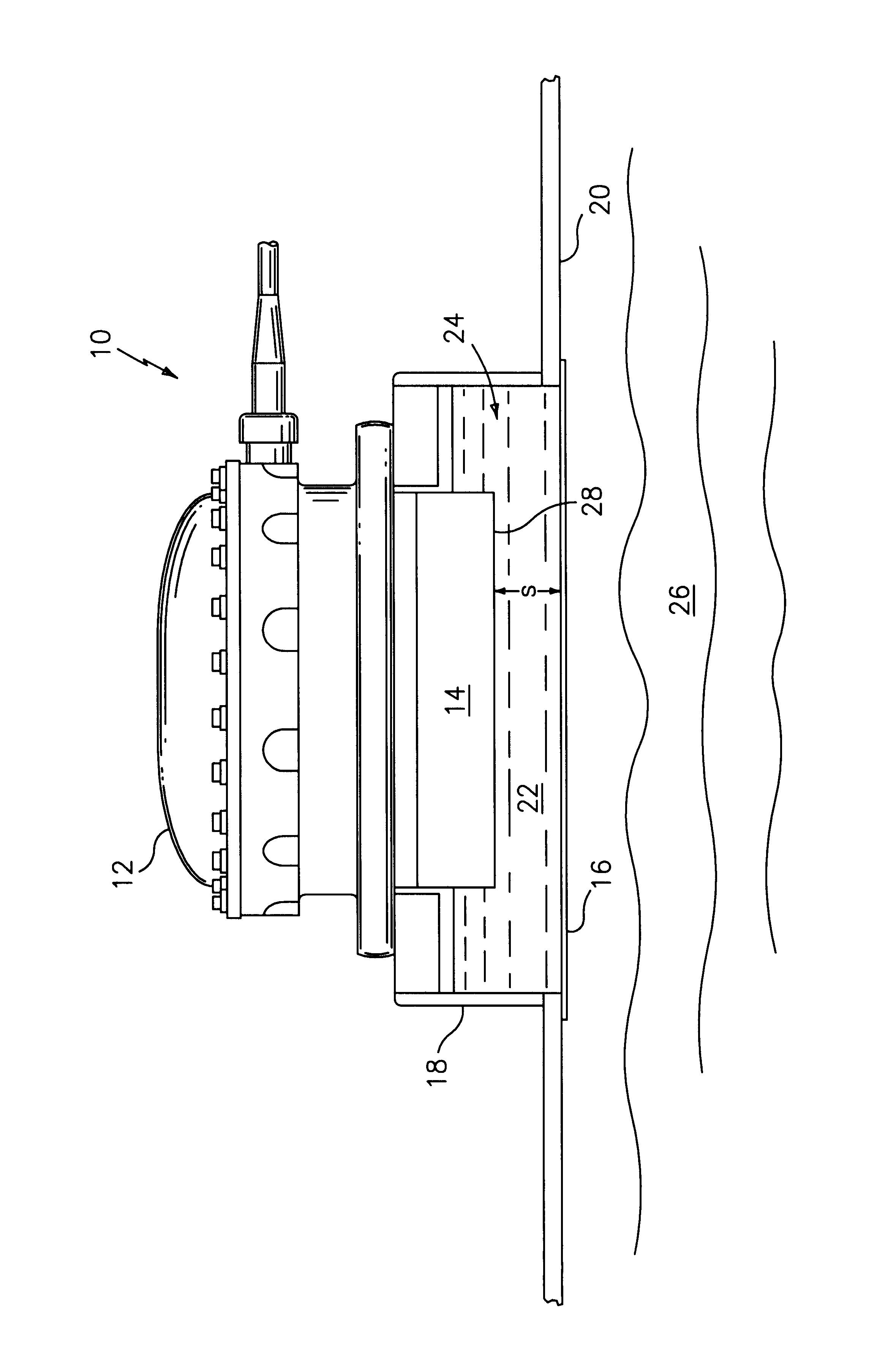 Sonar transducer with tuning plate and tuning fluid