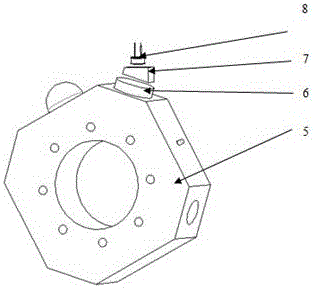 Accurate dispensing locating device for light combination assembly of laser gyroscope