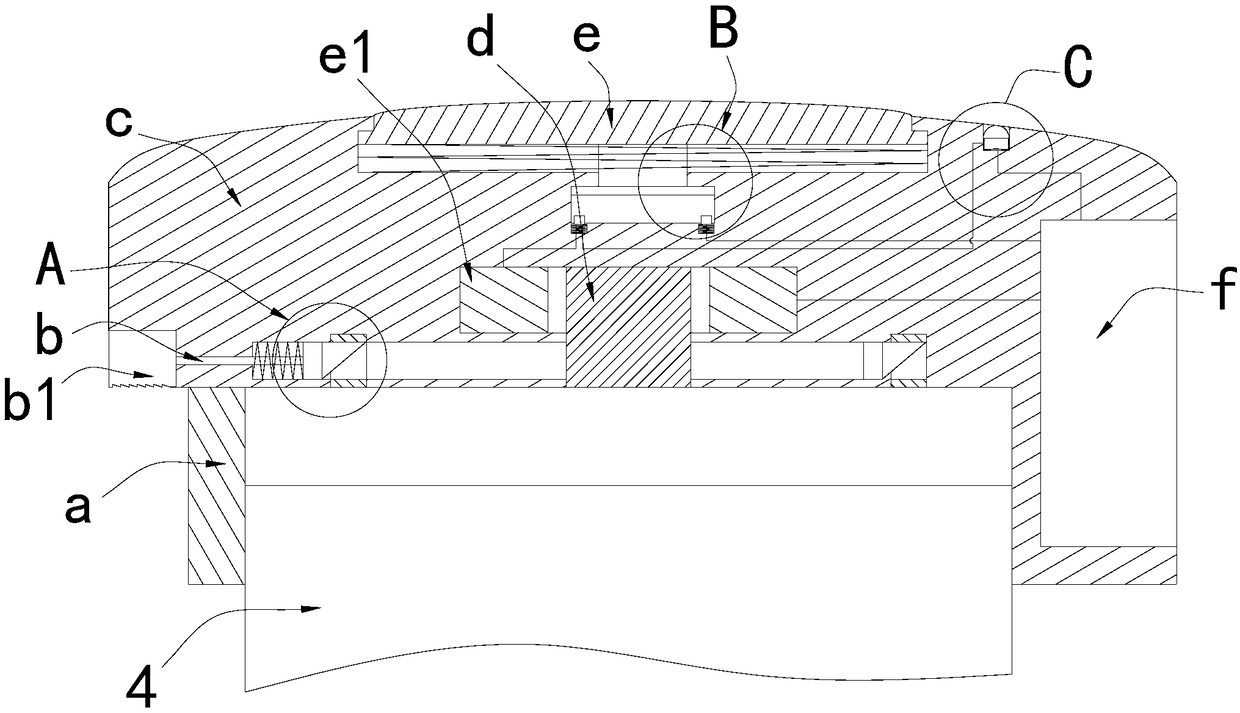 High-safety door plank grinding device convenient to maintain