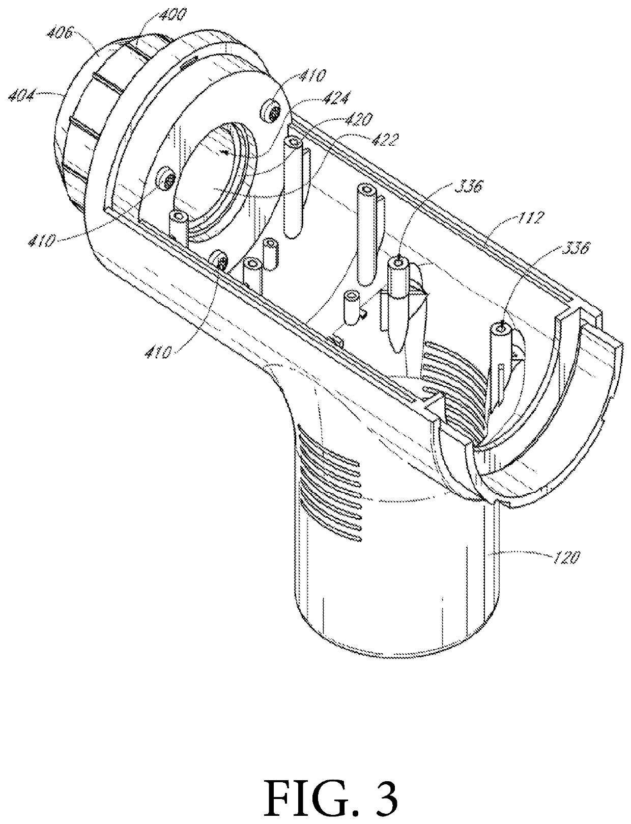 Percussive massage device