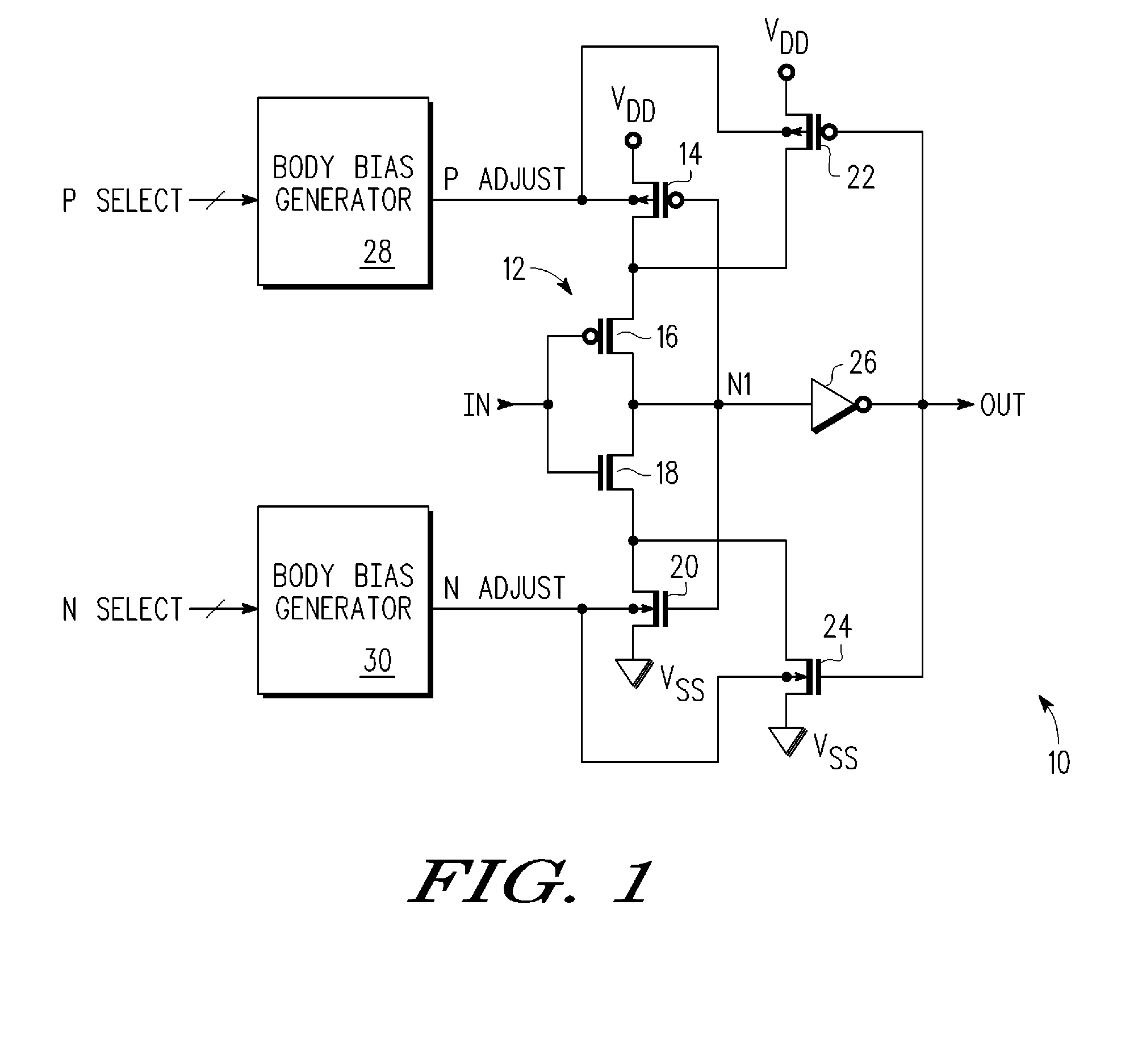 Schmitt trigger having variable hysteresis and method therefor