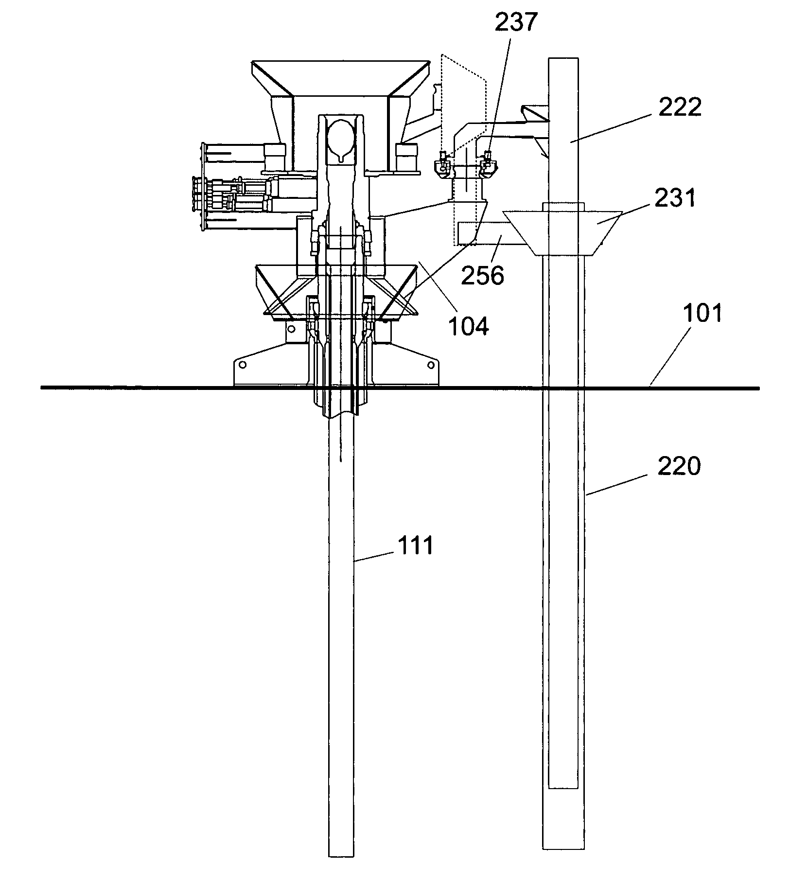 System for direct vertical connection between contiguous subsea equipment and method of installation of said connection