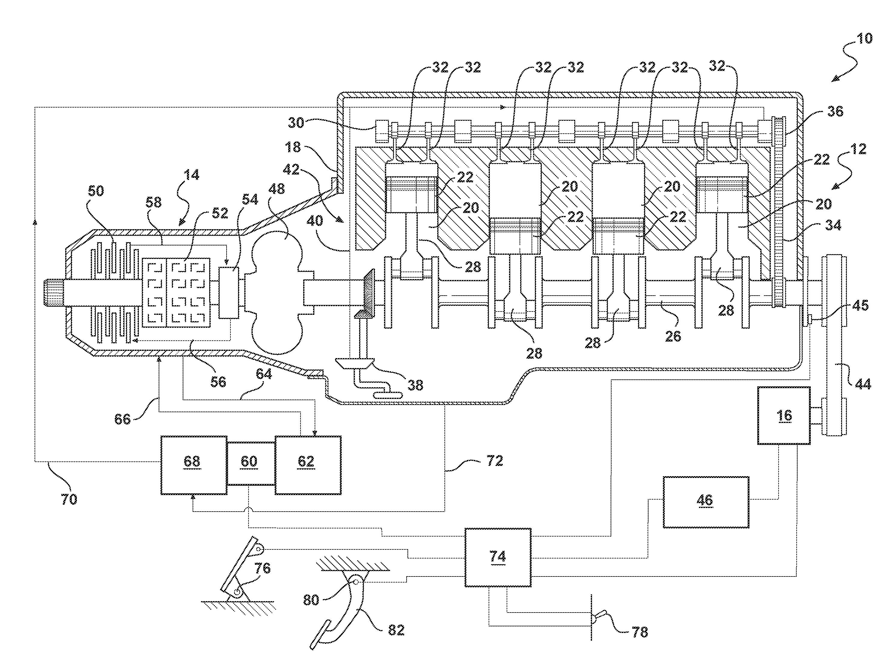 Tandem dual pumps for a hybrid propulsion system