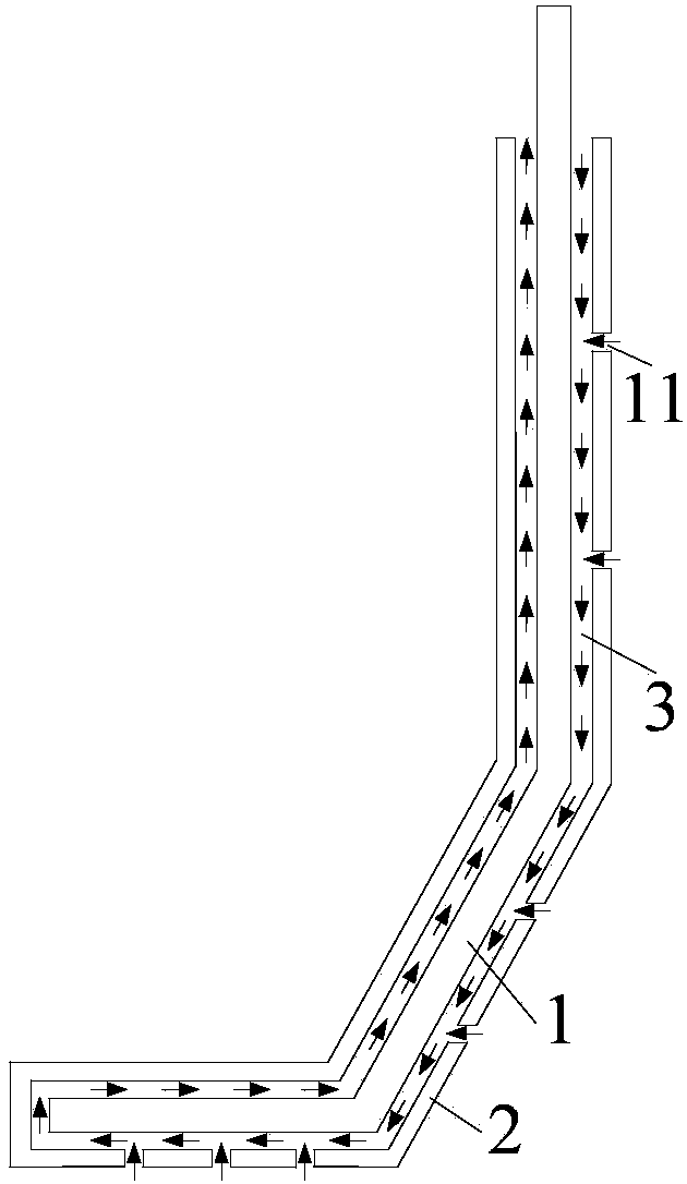 A reciprocating hydrogen internal cooling end ventilation cooling device for a turbogenerator