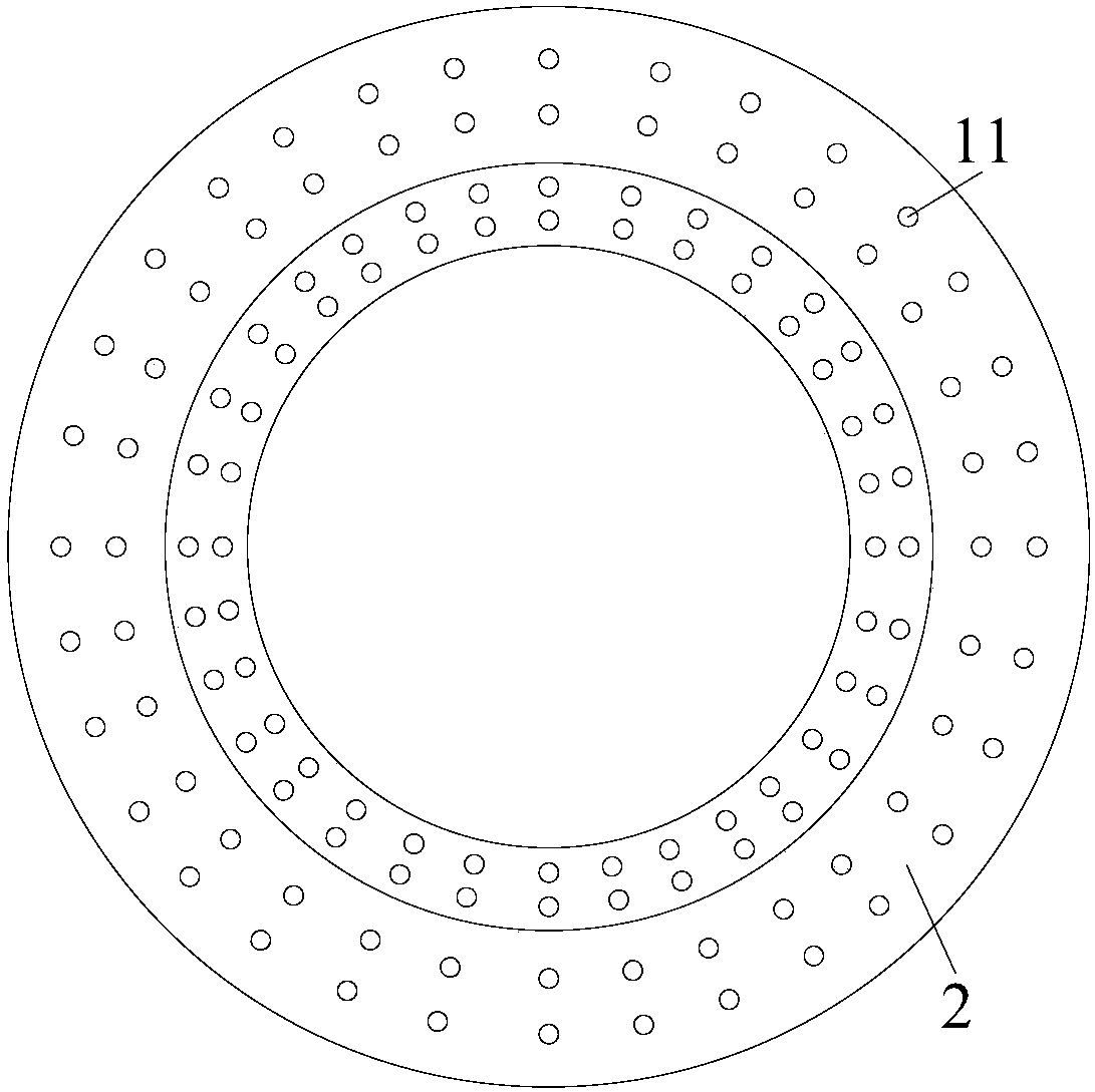 A reciprocating hydrogen internal cooling end ventilation cooling device for a turbogenerator