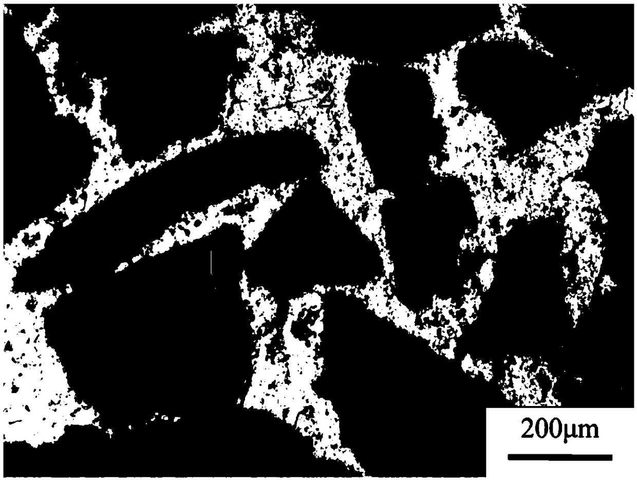 Method for preparing cluster-like aluminum based composite material by using recycled SiCp/Al composite material