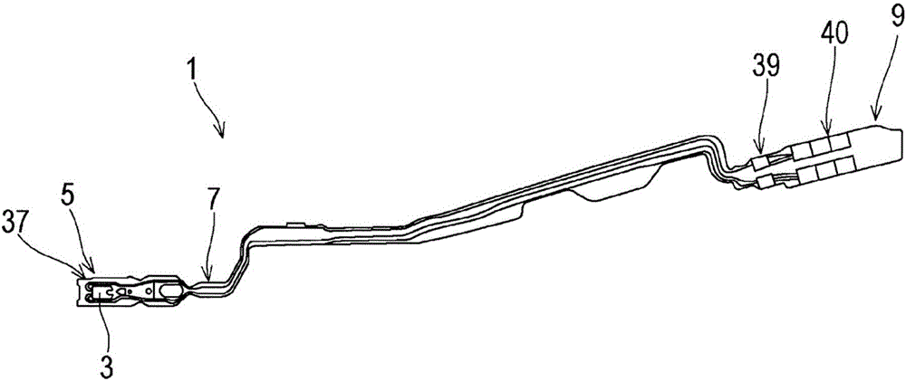 Wiring thin plate having aerial wiring portion and method of manufacturing the same