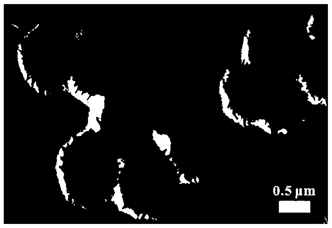 CaF2 material for absorbing trace water in HF gas and preparation method thereof