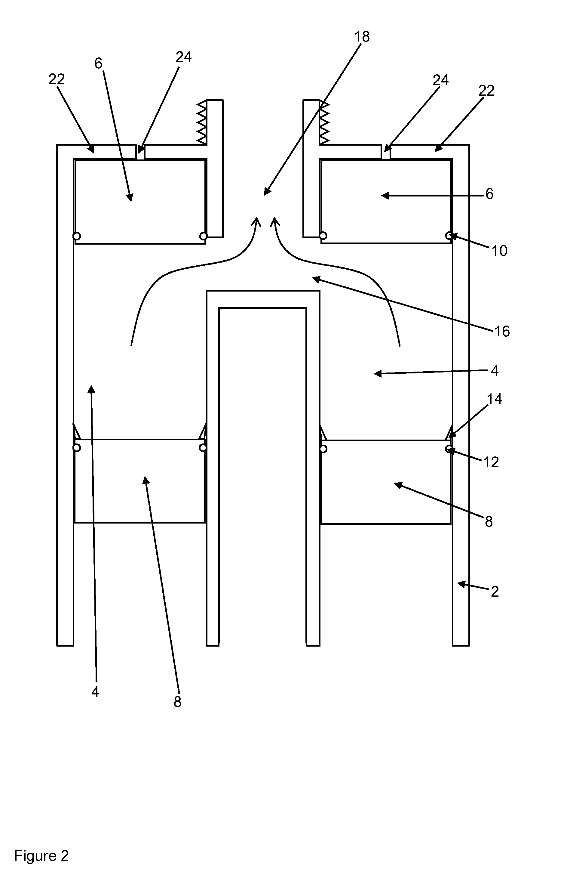 Multi-component cartridge system with shiftable closures in the cartridges