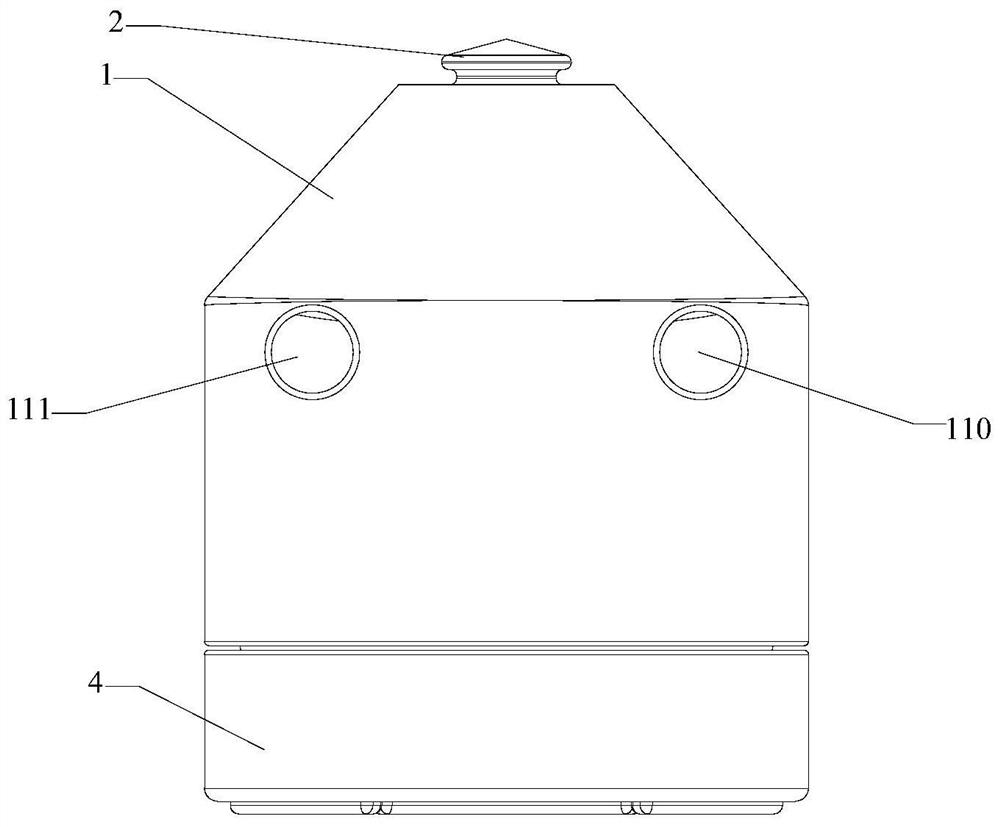 Humidifier and ventilation treatment equipment