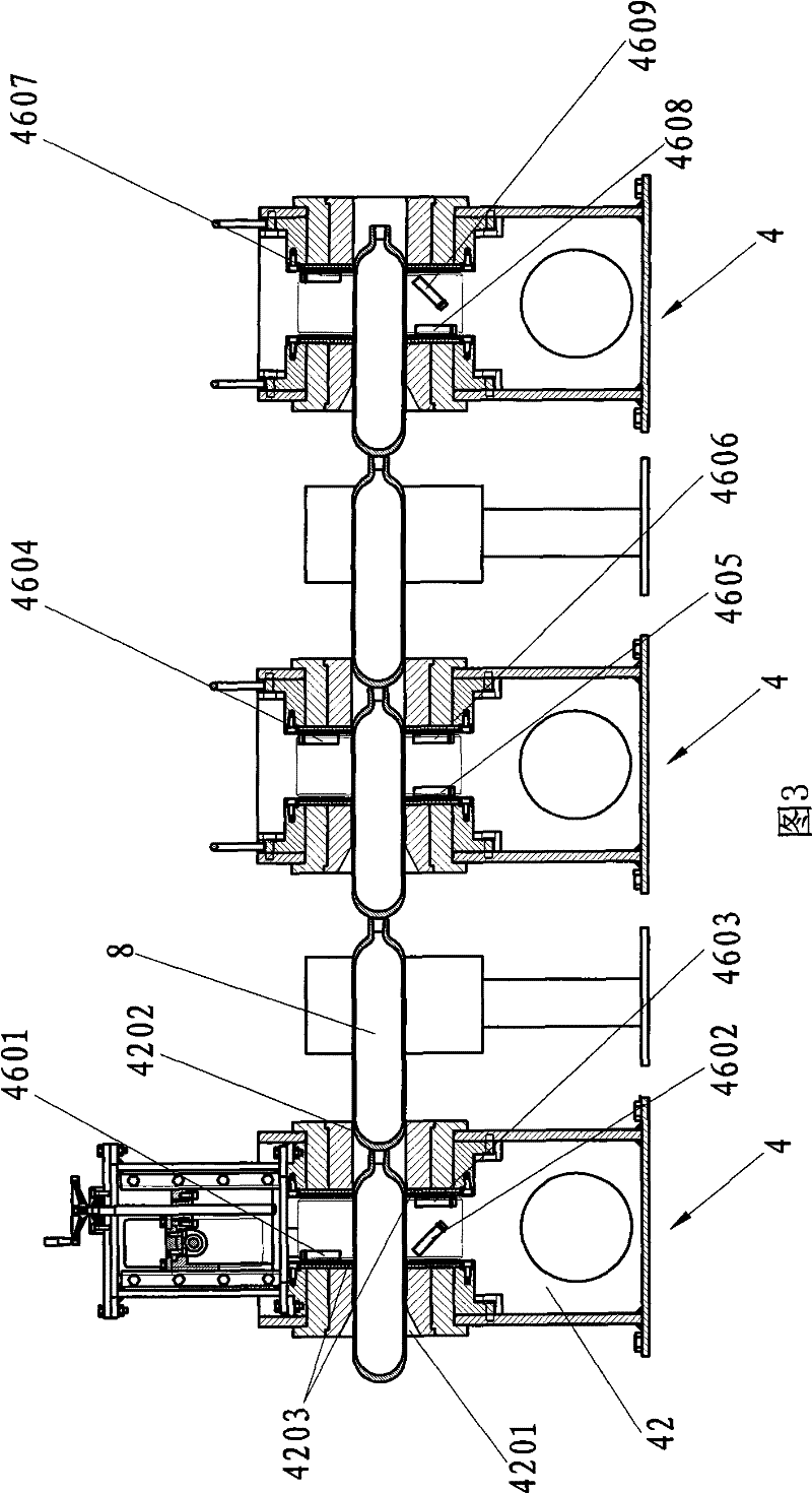 Steel cylinder supersonic flaw detecting machine