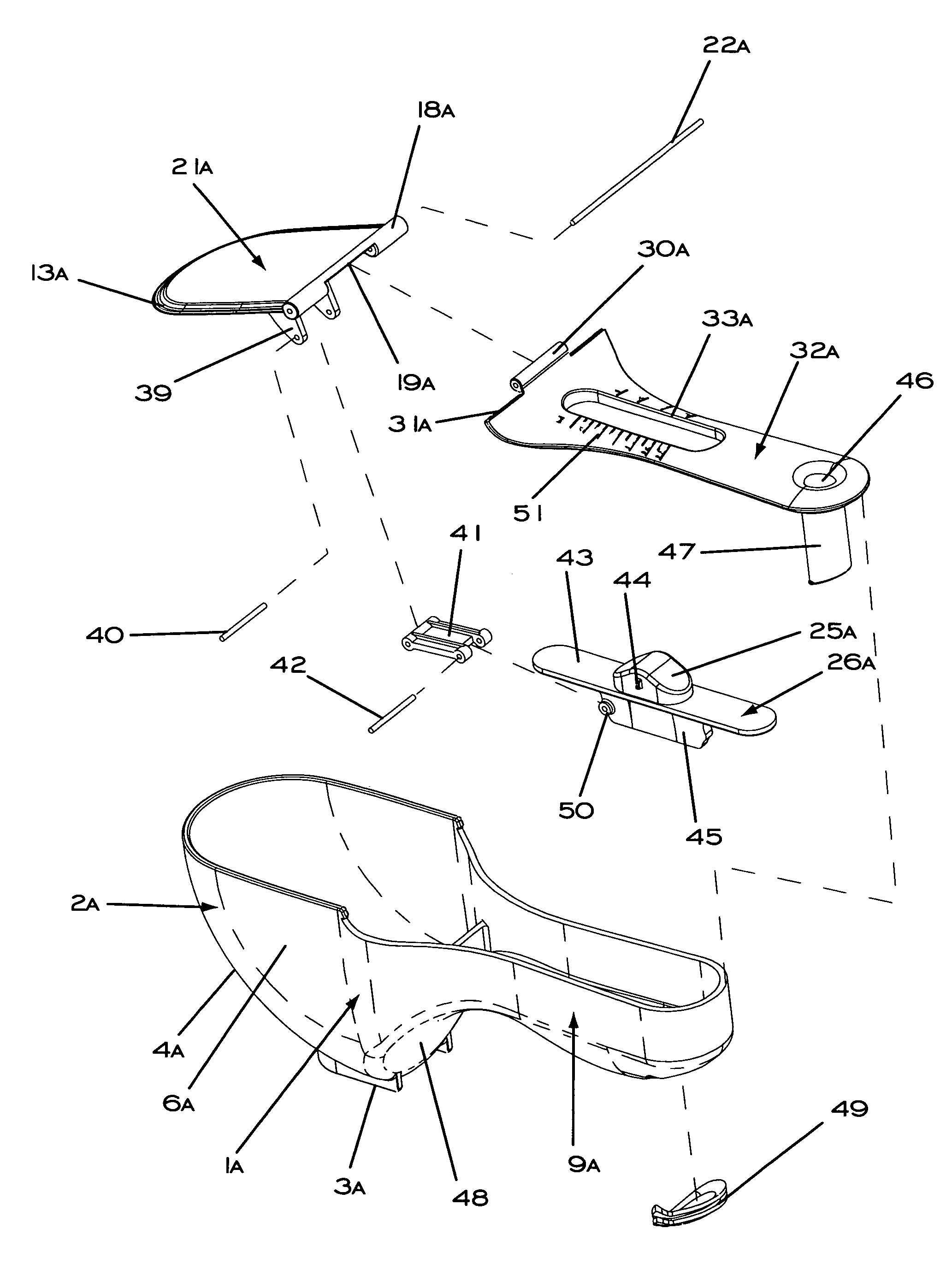 Adjustable measuring scoop