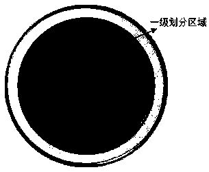 Ball seat coating area for spherical hinge and partition detecting method of coating zone fitting degree