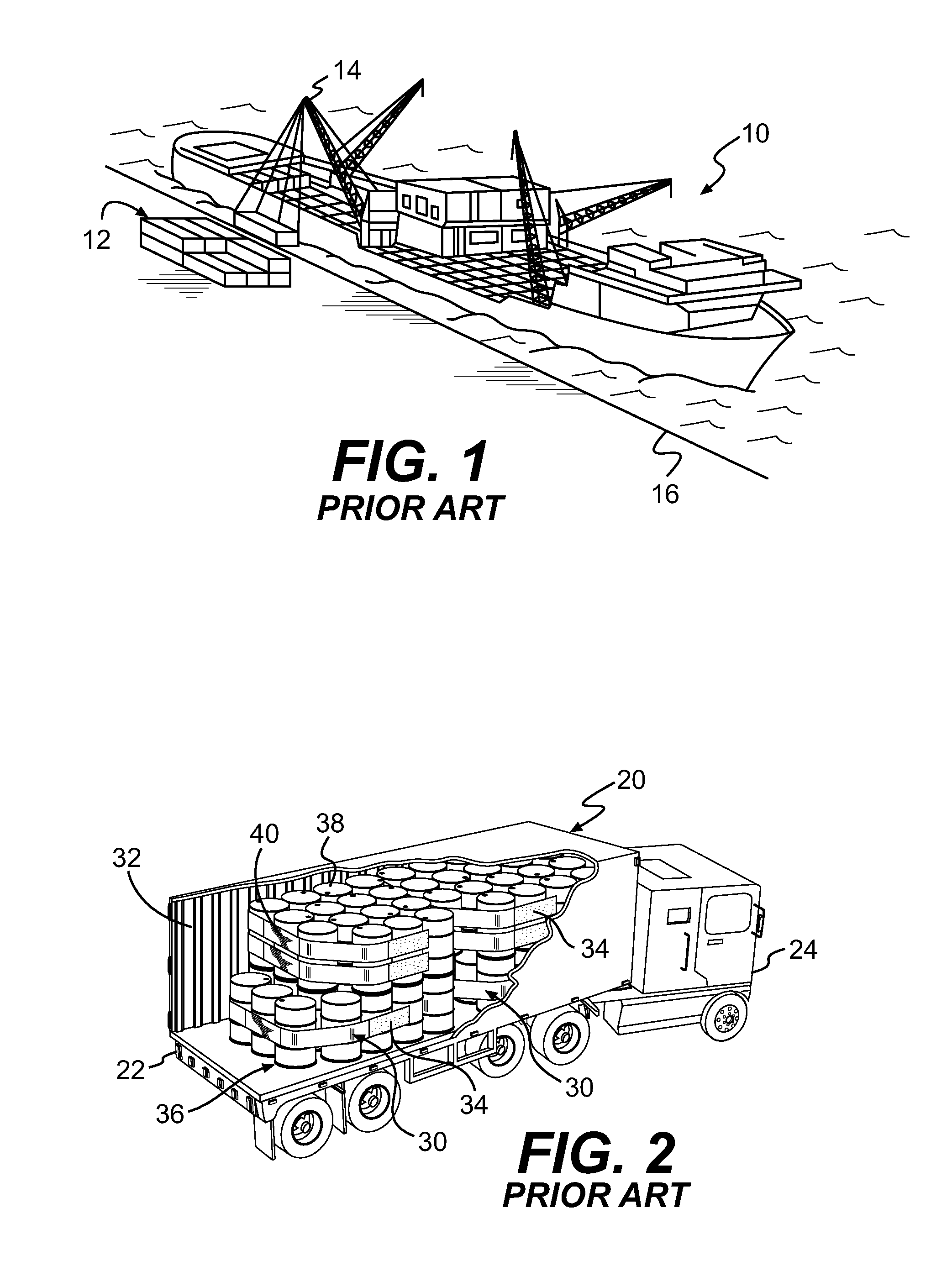 Cargo restraint system with enhanced reinforcement content