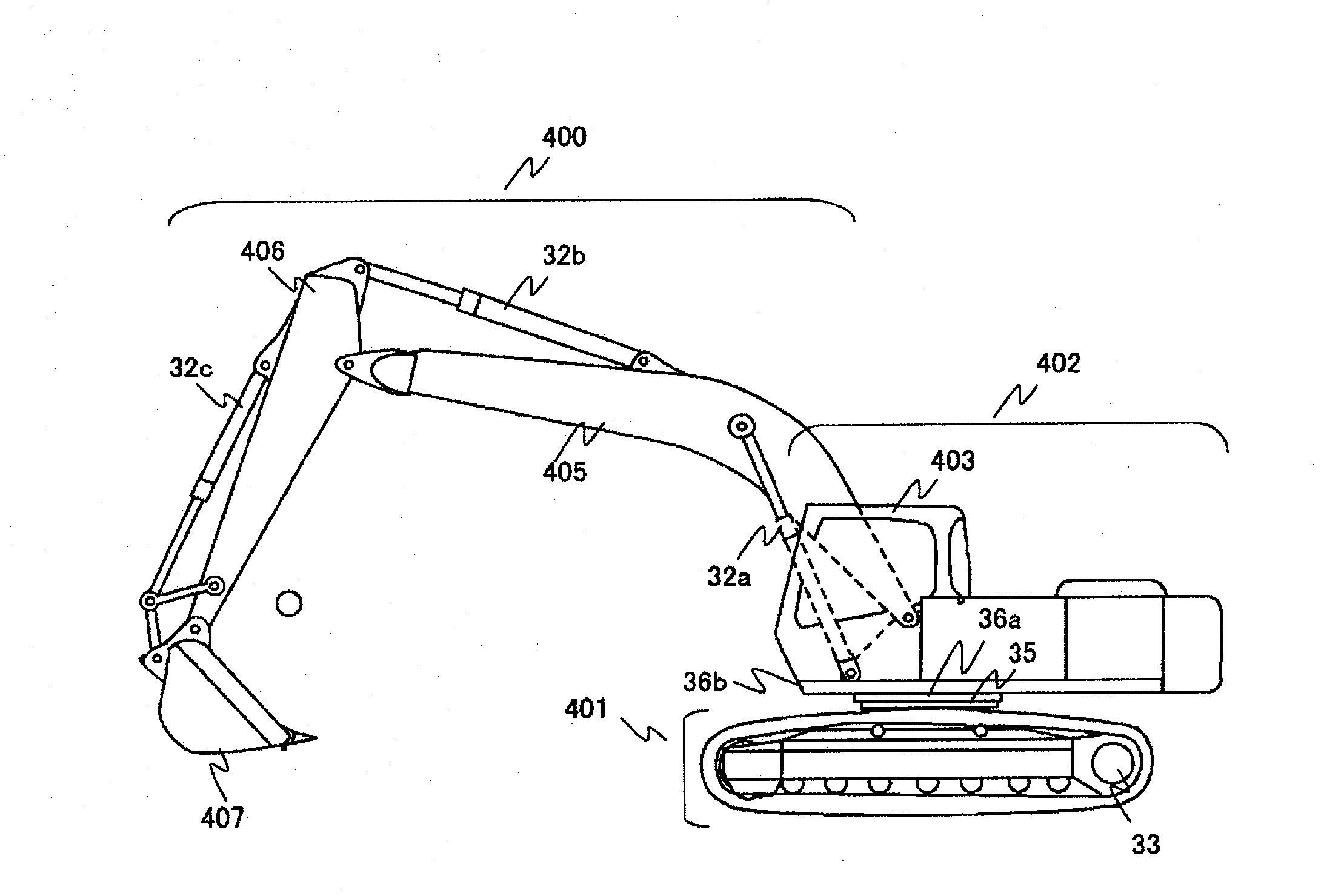 Construction machine and industrial vehicle provided with power supply system