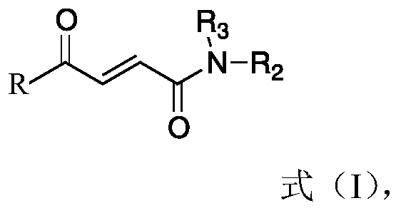 Application of 4-oxo-2-butenamide derivatives in the preparation of antibacterial agents