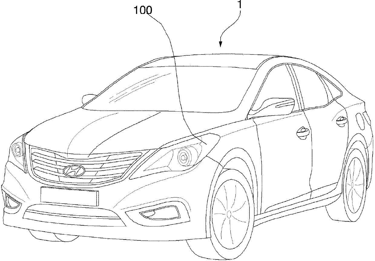 Reflector of vehicle lighting device and