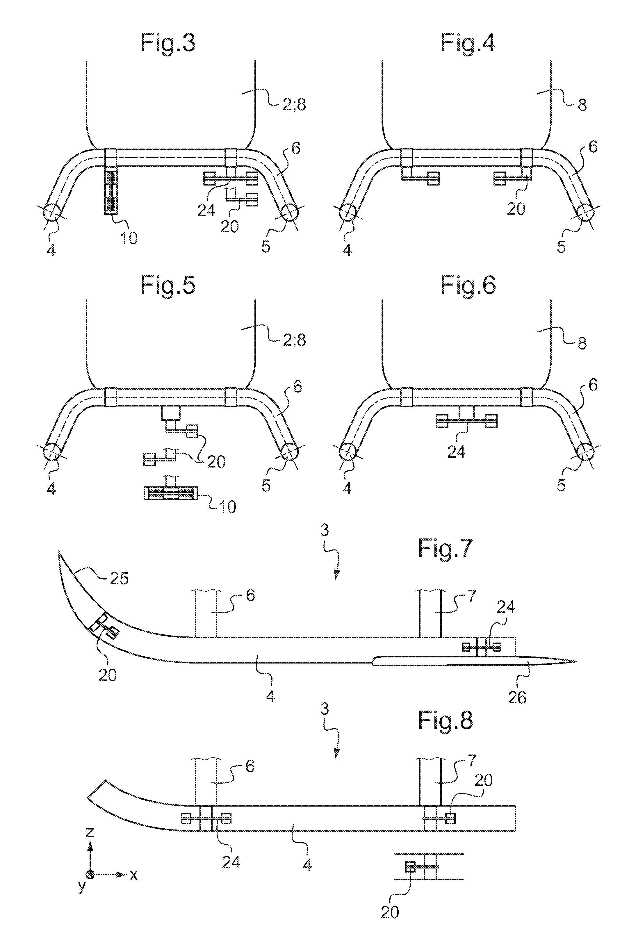 Landing gear vibration absorber and method of operating said landing gear vibration absorber