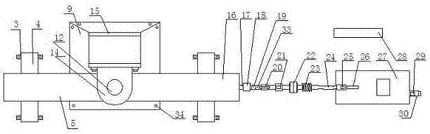 Deflection angle automatic test device for flexible groove-type pipe joints for fire protection