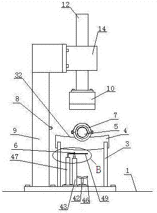 Deflection angle automatic test device for flexible groove-type pipe joints for fire protection