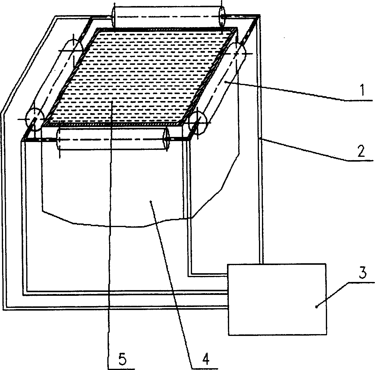 Method for improving continuous casting blank quality and vibration support roller device