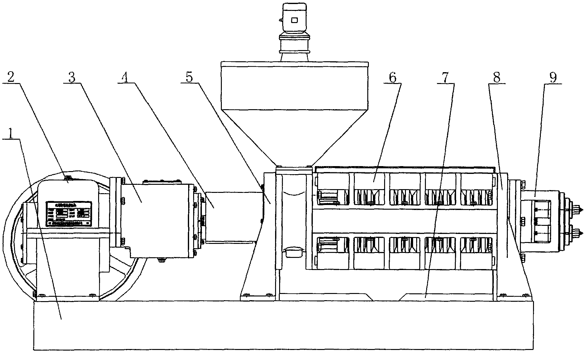 Pressing ring type double-screw spiral oil press