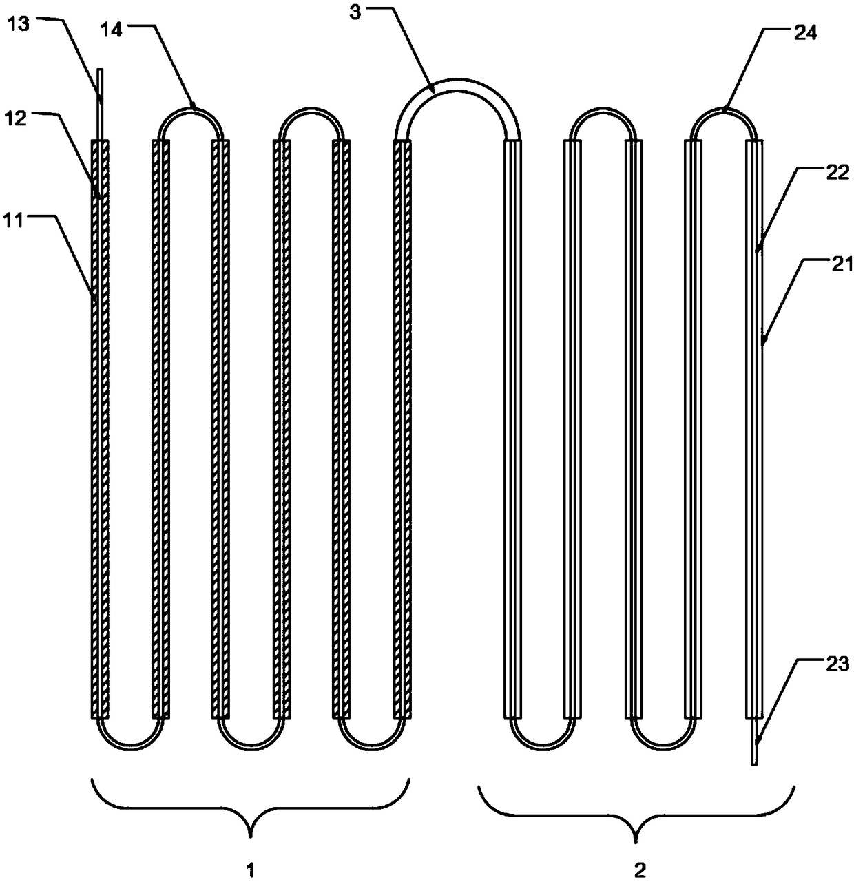 A continuous solder-free lead-acid battery electrode group and a manufacturing method thereof