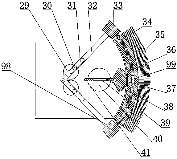 A tunnel dome cleaning device