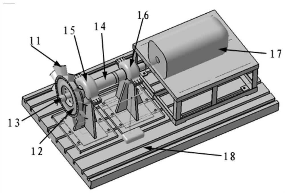 Aircraft engine fan blade foreign object impact test platform