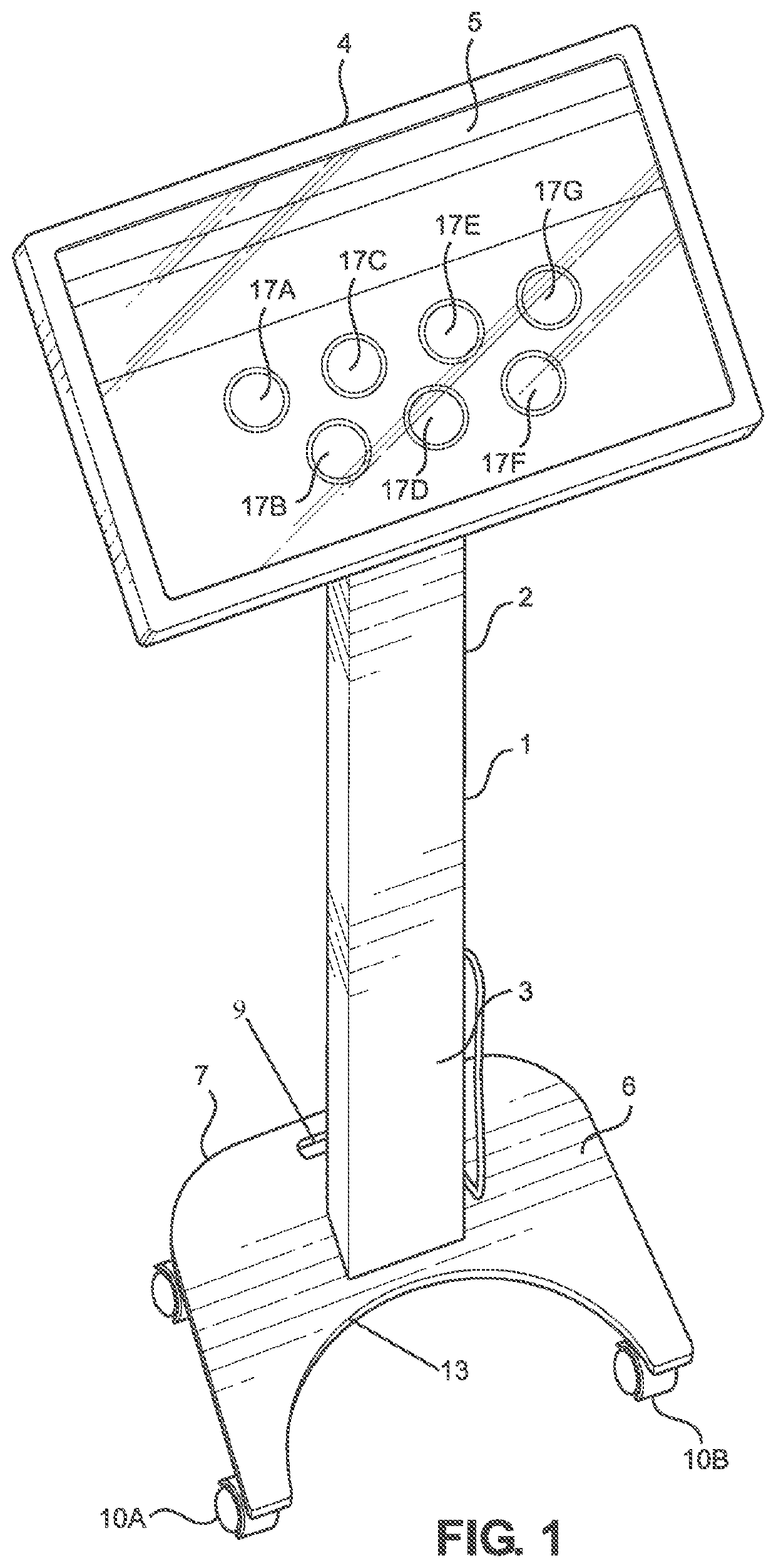 Collapsible support structure for a removable electronic device