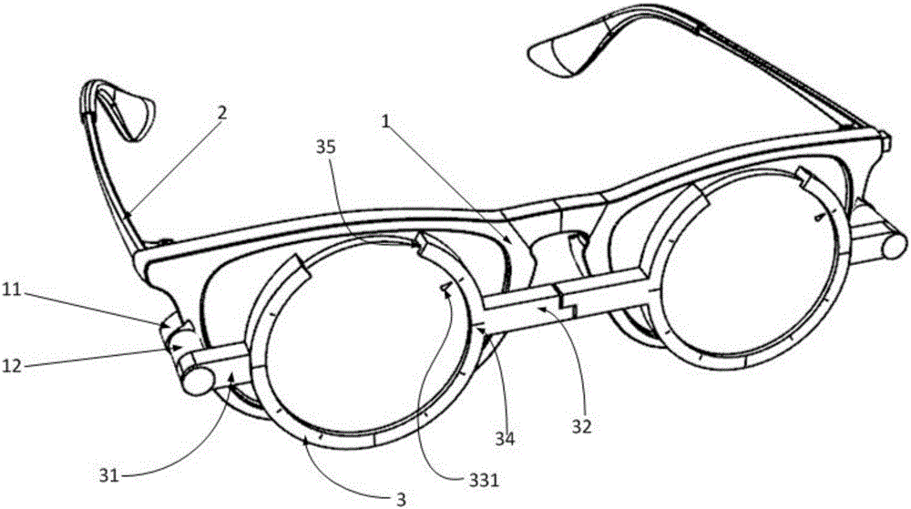 Adjustable polarized glasses