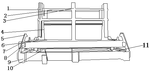 Aerated concrete equipment overturning table automatically removing green brick waste