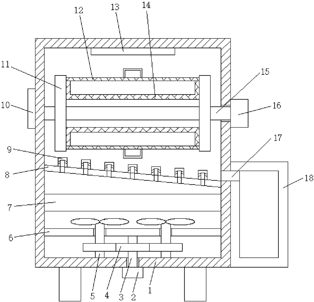 Drying device for medical apparatuses and instruments