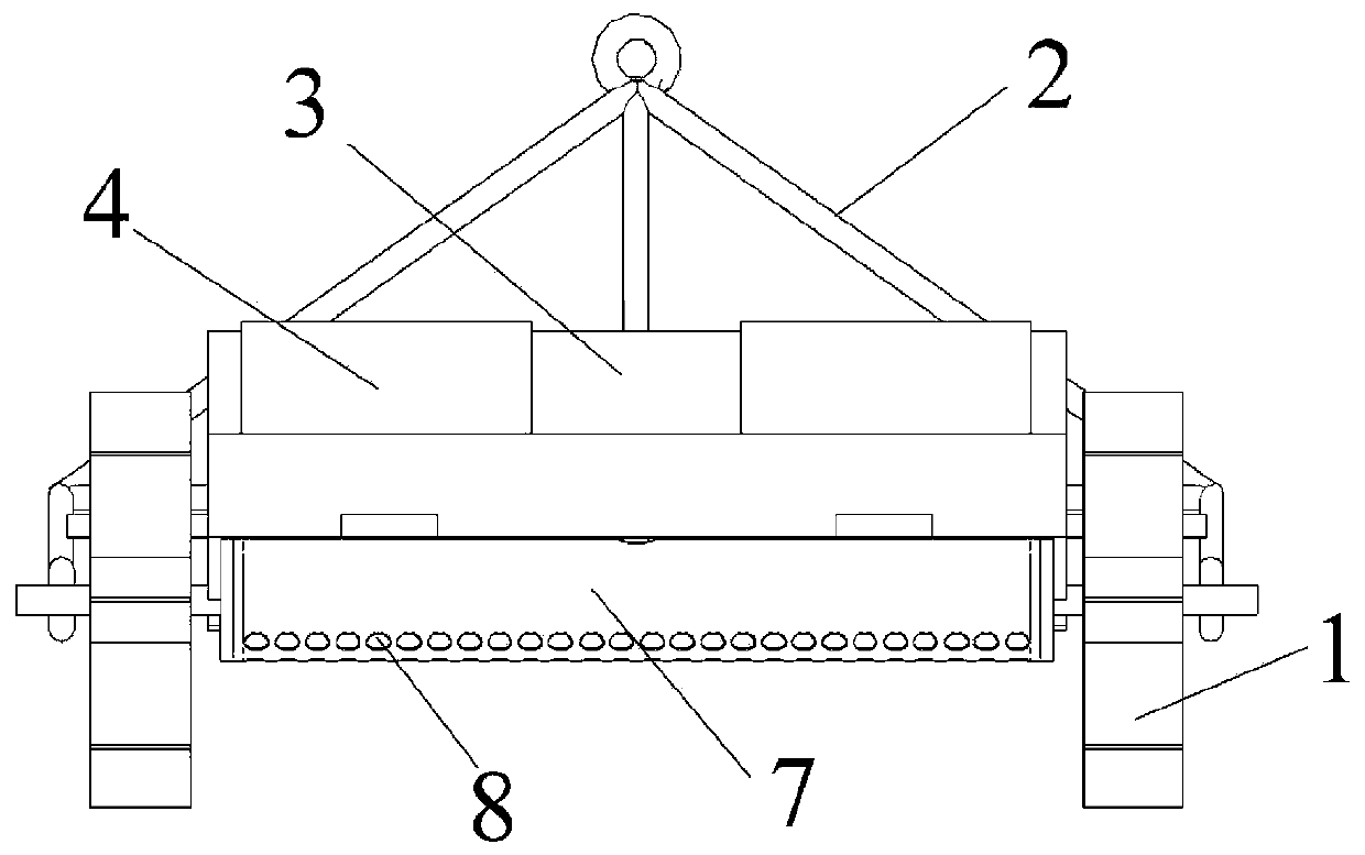 Offshore soil texture seabed jetting disturbance device