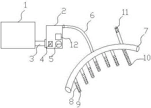 Buried type water-saving fruit tree irrigation device