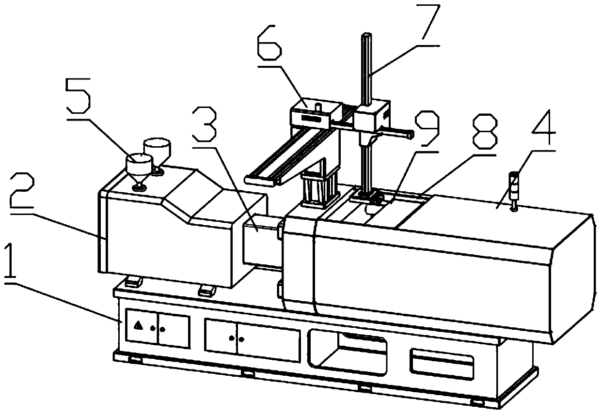 Multicolor injection molding mold and injection molding method thereof